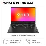 HP OMEN 17.3 inch Laptop, FHD 48-144Hz Display, AMD Ryzen 7 8845HS, 32 GB RAM, 1 TB SSD, NVIDIA GeForce RTX 4050 GPU (6 GB Dedicated), Windows 11 Home, Copilot Key, 17-db0010nr (2024)
