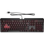 HP Omen Encoder Customizable Mechanical Gaming Keyboard with Cherry MX Red Keys, Full N-Key Rollover, LED Backlit, USB (6YW76AA), 6YW76AA#ABA