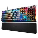 SteelSeries Apex Pro HyperMagnetic Gaming Keyboard — Adjustable Actuation — OLED Screen — RGB – USB Passthrough​