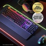 SteelSeries Apex Pro HyperMagnetic Gaming Keyboard — Adjustable Actuation — OLED Screen — RGB – USB Passthrough​