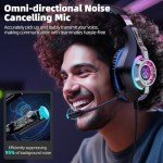 Versatile Gaming Headset with Noise Cancelling Mic
