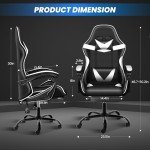 YSSOA Ergonomic Gaming Chair with Footrest