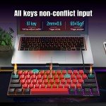Snpurdiri 60% Wired Mini Gaming Keyboard