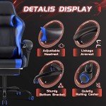 Shahoo Adjustable Gaming Chair with Footrest & Headrest