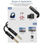 3.5mm Headphone Splitter Cable for Gaming