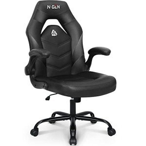 Ergonomic Gaming Chair with Lumbar Support and Arms