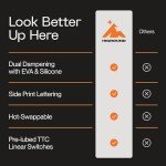 Higround Trailhead 65% Wired Gaming Keyboard - Snowstone