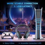 Gtheos Wireless Gaming Headset - 7.1 Surround Sound