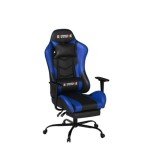 ECOTOUGE Ergonomic Gaming Chair with Footrest - Blue