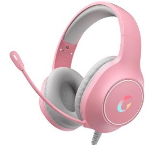 Syndesmos CM7002 RGB Gaming Headset - Light Pink