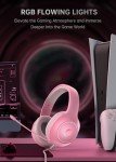 Syndesmos CM7002 RGB Gaming Headset - Light Pink