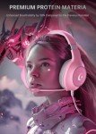 Syndesmos CM7002 RGB Gaming Headset - Light Pink