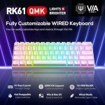 RK61 60% Mechanical Gaming Keyboard - Hot Swappable