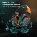 FIFINE 7.1 Surround Sound Gaming Headset with RGB