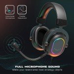 FIFINE 7.1 Surround Sound Gaming Headset with RGB