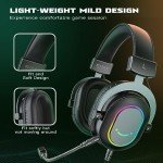 FIFINE 7.1 Surround Sound Gaming Headset with RGB