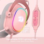 Redragon H510 Zeus-X Pink RGB Gaming Headset