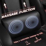 Shahoo Gaming Chair with Massage Lumbar Support
