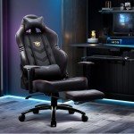 Comfortable Big & Tall Gaming Chair with Footrest