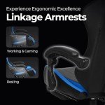 N-GEN Ergonomic Gaming Chair with Footrest - Blue