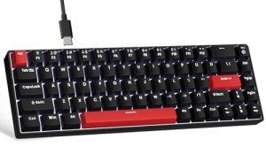 Compact 60% Mechanical Gaming Keyboard with LED Backlight