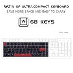 Compact 60% Mechanical Gaming Keyboard with LED Backlight