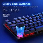 RisoPhy RGB Mechanical Gaming Keyboard with Blue Switches
