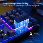 RisoPhy RGB Mechanical Gaming Keyboard with Blue Switches