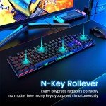 RisoPhy RGB Mechanical Gaming Keyboard with Blue Switches