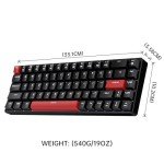 Compact 60% Mechanical Gaming Keyboard with LED Backlight