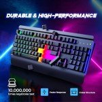 RisoPhy RGB Gaming Keyboard with Backlight