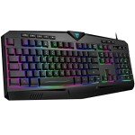RGB Gaming Keyboard with Wrist Rest – Full Size