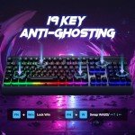 RisoPhy RGB Gaming Keyboard with Backlight
