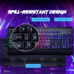 RisoPhy RGB Gaming Keyboard with Backlight