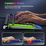 Acebaff RGB Gaming Keyboard with Wrist Rest