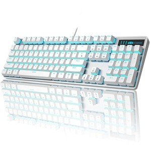 MageGee USB Gaming Keyboard with Adjustable RGB Lighting