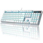 MageGee USB Gaming Keyboard with Adjustable RGB Lighting