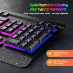 Acebaff RGB Gaming Keyboard with Wrist Rest