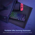 CACKBIRD Portable 60% Mechanical Gaming Keyboard - Black