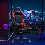 Shahoo Ergonomic Gaming Chair with Footrest and Massage