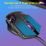 One-Handed Gaming Keyboard with Mouse and Hub