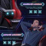 Shahoo Ergonomic Gaming Chair with Footrest and Massage