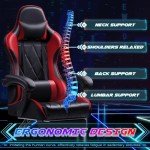 Shahoo Ergonomic Gaming Chair with Footrest and Massage