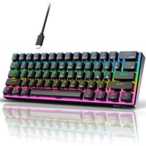 RK61 QMK/VIA 60% RGB Mechanical Gaming Keyboard