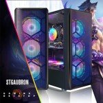 STGAubron Gaming PC, Intel i7, RX 580, RGB