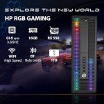 HP RGB Gaming Desktop with Intel i5 & Radeon RX 550