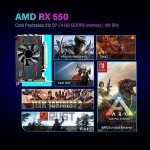 HP RGB Gaming Desktop with Intel i5 & Radeon RX 550