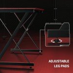 CubiCubi 32-Inch Gaming Desk - Black