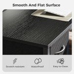 L-Shaped Gaming Desk with LED and Power Outlets