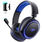 Wireless 7.1 Surround Sound Gaming Headset (Black-Blue)